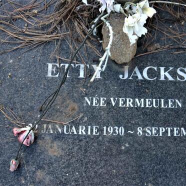 JACKSON Etty nee VERMEULEN 1930-2015