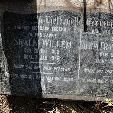 KLERK Skalk Willem, de 1902-1946 &amp; Alida Francina Hendrika 1908-1988