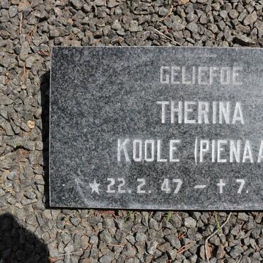 KOOLE Therina nee PIENAAR 1947-1987