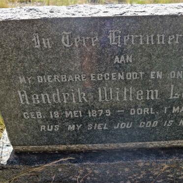 LATEGAN Hendrik Willem 1879-1947