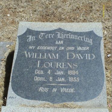 LOURENS William David 1894-1955