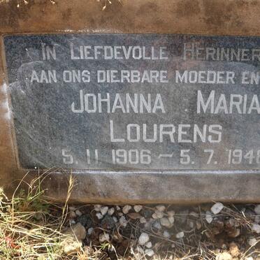 LOURENS Johanna Maria 1906-1948