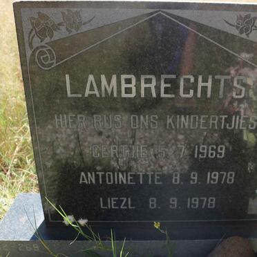 LAMBRECHTS Gertjie -1969 :: LAMBRECHTS Antoinette -1978 :: LAMBRECHTS Liezl -1978