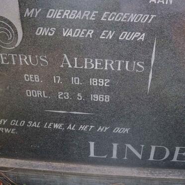 LINDE Petrus Albertus 1892-1968