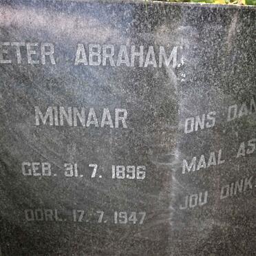 MINNAAR Pieter Abraham 1896-1947