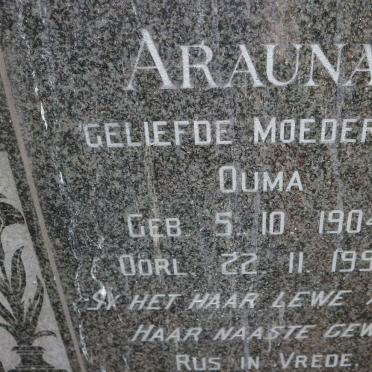 MARAIS Sarel 1903-1955 &amp; Arauna 1904-1990