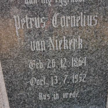 NIEKERK Petrus Cornelius, van 1864-1952 &amp; Christiaan David ERASMUS 1866-1959