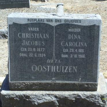 OOSTHUIZEN Christiaan Jacobus 1877-1954 &amp; Dina Carolina 1891-1966