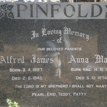 PINFOLD Alfred James 1897-1945 &amp; Anna Maria KING 1905-1974