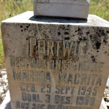 PORTWIG Marina Magrita 1945-1950