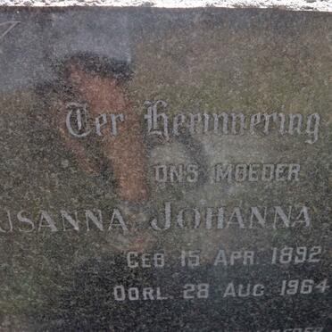 POTTAS Susanna Johanna 1892-1964