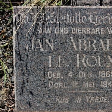 ROUX Jan Abraham, le 1868-1947