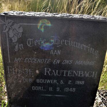 RAUTENBACH Elsje nee BOUWER 1918-1948