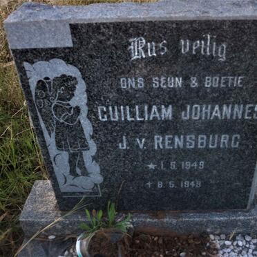 RENSBURG Guilliam Johannes, J. v. 1949-1949