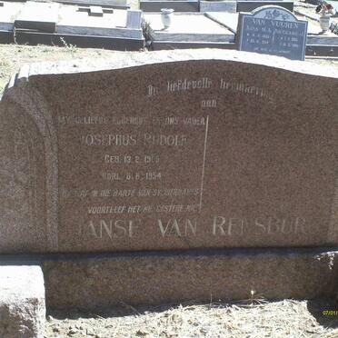 RENSBURG Josephus Rudolf, Janse van 1905-1954