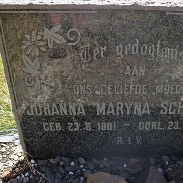 SCHEEPERS Johanna Maryna 1881-1970