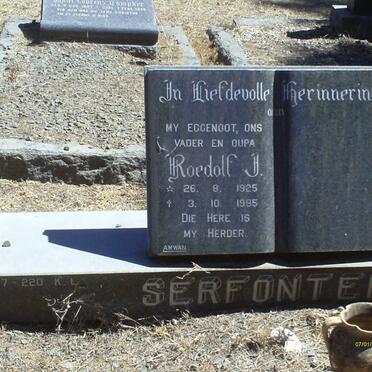 SERFONTEIN Roedolf J. 1925-1995