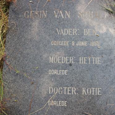 SCHALKWYK Ben, van -1983 &amp; Hettie :: VAN SCHALKWYK Kotie