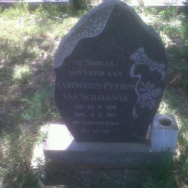 SCHALKWYK Cornelius Petrus, van 1928-1967