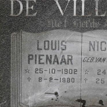 VILLIERS Louis Pienaar, de 1902-1980 &amp; Nicolina VAN SCHALKWYK 1912-1993