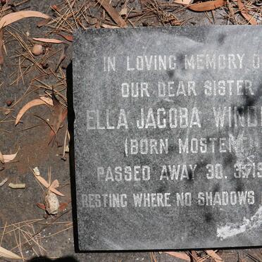 WINDELL Ella Jacoba nee MOSTERT -1970