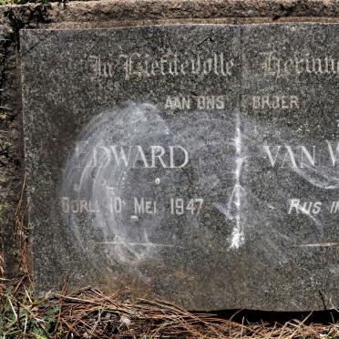 WEEZEL Edward, van -1947