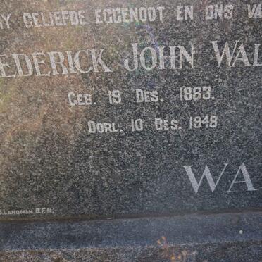 WALKDEN Frederick John 1883-1948 &amp; Anna Aletta Elizabeth JANSE VAN RENSBURG 1894-1962