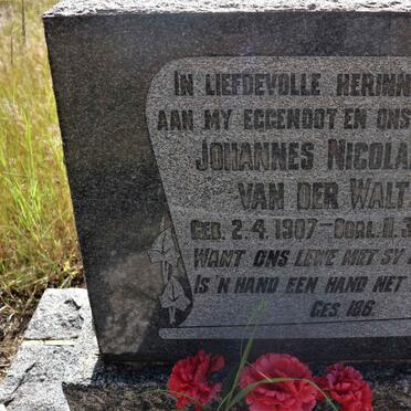 WALT Johannes Nicolaas, van der 1907-1947