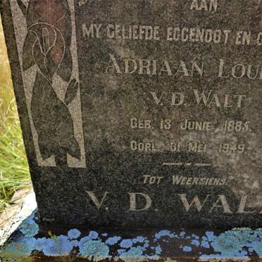 WALT Adriaan Louis, v.d. 1885-1949