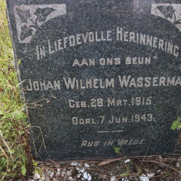 WASSERMAN Johan Wilhelm 1915-1943