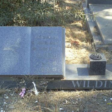 WILDING Barend 1940-1995 &amp; Anna 1943- 