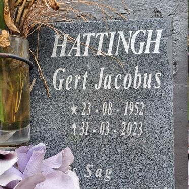 HATTINGH Gert Jacobus 1952-2023