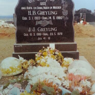 GREYLING Hendrik Belsazar 1903-1980 &amp; Johanna Jacoba COETZER 1906-1978