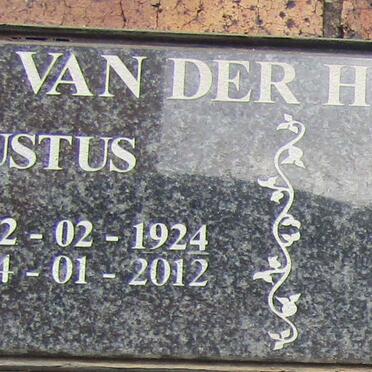 HOVEN Justus, van der 1924-2012 &amp; Isabel 1928-2005