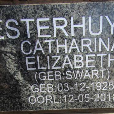 ESTERHUYSE Catharina Elizabeth nee SWART 1925-2018