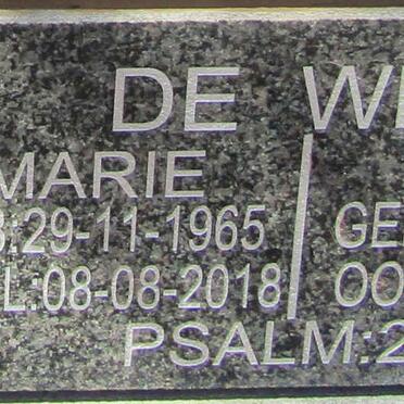 WET Marie, de 1965-2018 :: WET Lindie, de 1969-