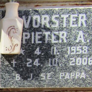 VORSTER Pieter A. 1958-2006