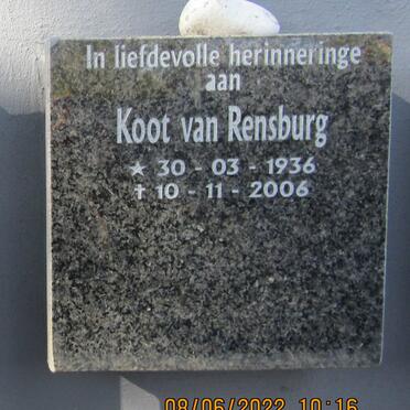 RENSBURG Koot, van 1936-2006