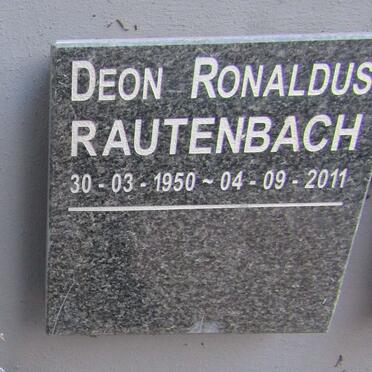 RAUTENBACH Deon Ronaldus 1950-2011