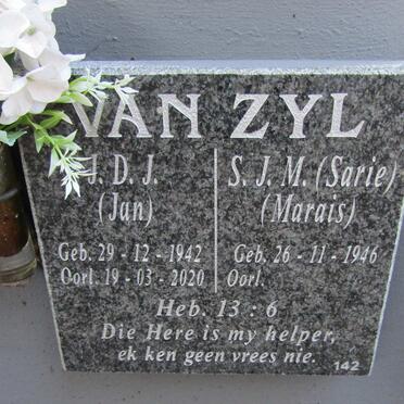 ZYL J.D.J., van 1942-2020 &amp; S.J.M. MARAIS 1946-