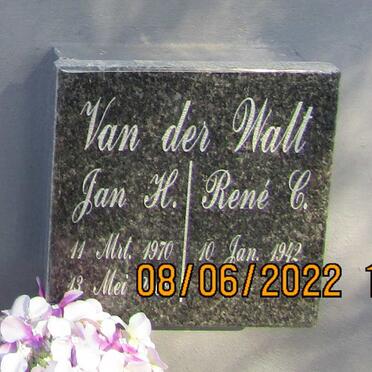 WALT Jan H., van der 1970-20? &amp; Rene C. 1942-