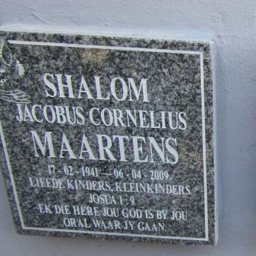 MAARTENS Jacobus Cornelius 1941-2009