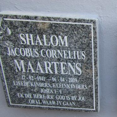 MAARTENS Jacobus Cornelius 1941-2009