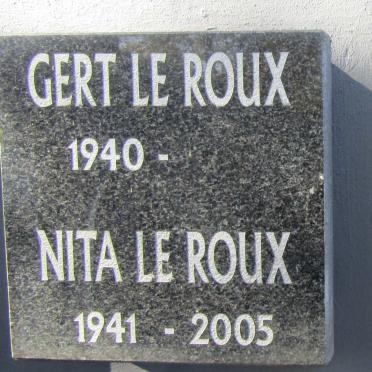 ROUX Gert, le 1940- &amp; Nita 1941-2005