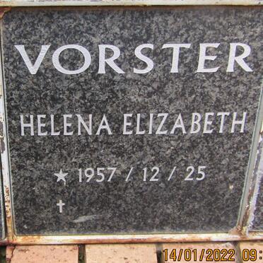 VORSTER Helena Elizabeth 1957-