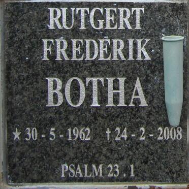 BOTHA Rutgert Frederik 1962-2008