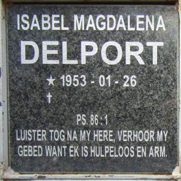 DELPORT Isabel Magdalena 1953-
