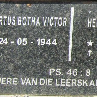 VICTOR Albertus Botha 1944- & Henrihetta 1944 -
