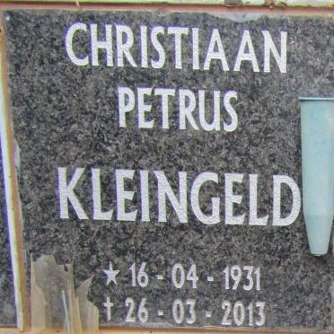 KLEINGELD Christiaan Petrus 1931-2013
