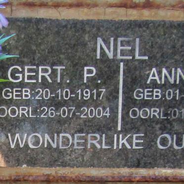 NEL Gert P. 1917-2004 &amp;  Ann J. 1920-2017